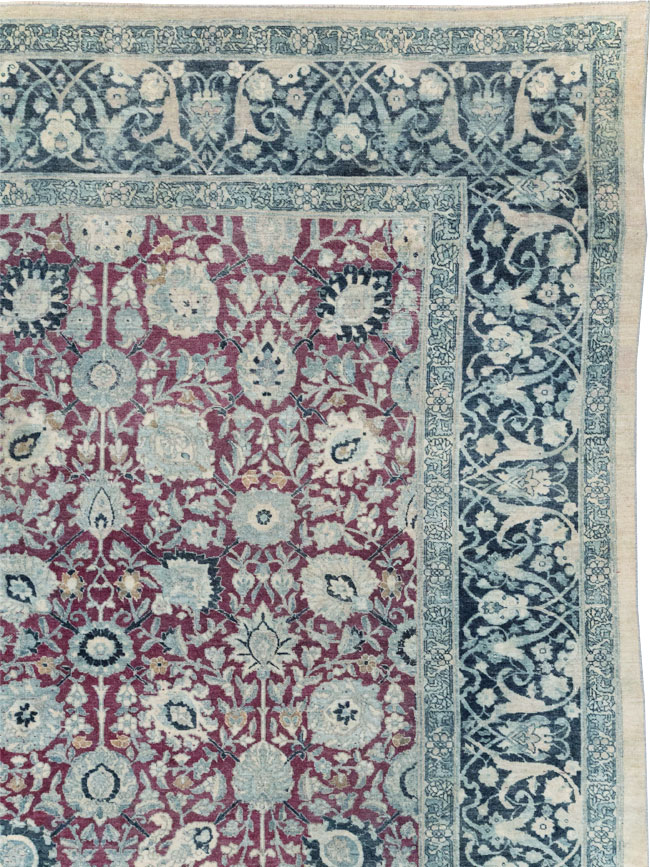 Antique Persian Tabriz Large Room Size Carpet, No.31151 - Gss