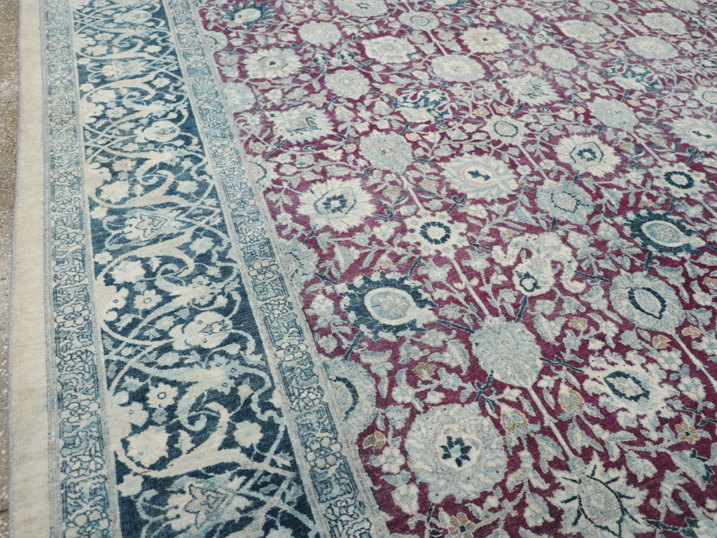 Antique Persian Tabriz Large Room Size Carpet, No.31151 - Gss