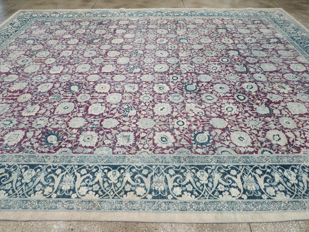 Antique Persian Tabriz Large Room Size Carpet, No.31151 - Gss
