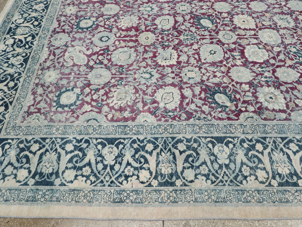 Antique Persian Tabriz Large Room Size Carpet, No.31151 - Gss