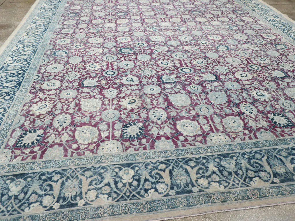 Antique Persian Tabriz Large Room Size Carpet, No.31151 - Gss