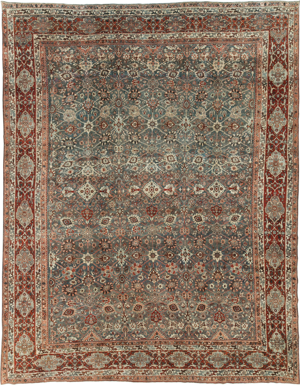 Antique Persian Bidjar Room Size Carpet, No.31162 - Gss