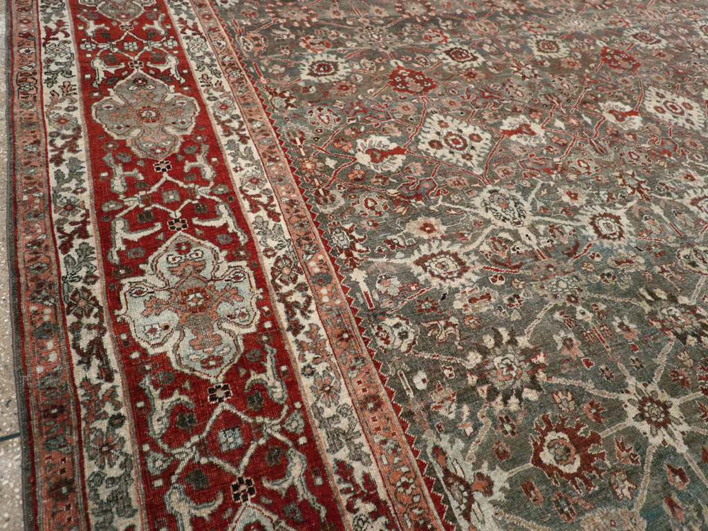 Antique Persian Bidjar Room Size Carpet, No.31162 - Gss