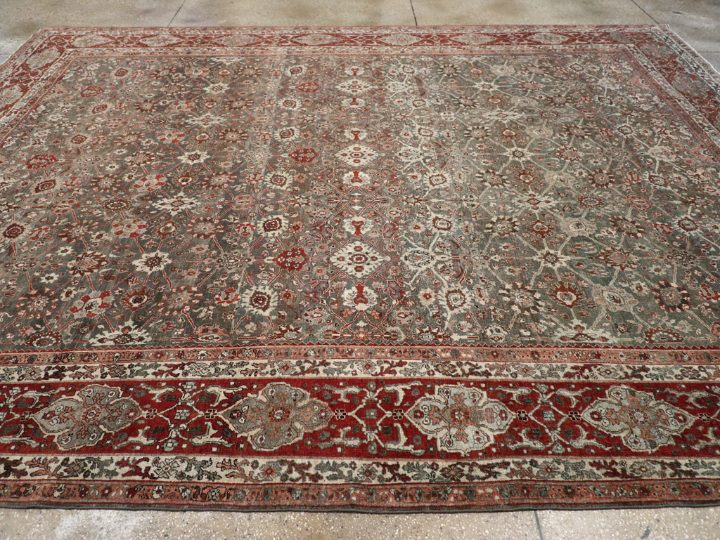 Antique Persian Bidjar Room Size Carpet, No.31162 - Gss