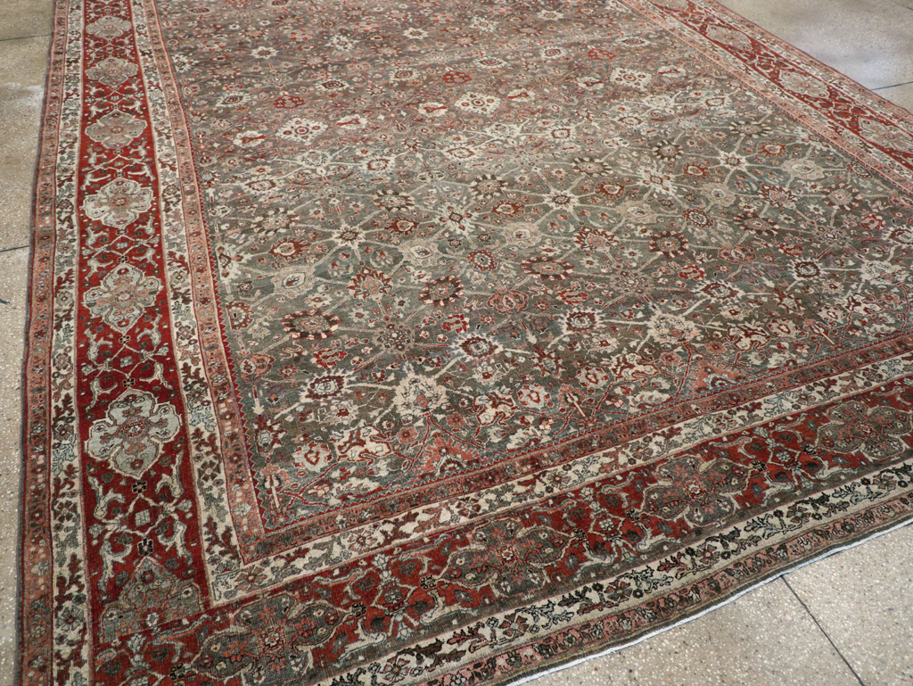 Antique Persian Bidjar Room Size Carpet, No.31162 - Gss