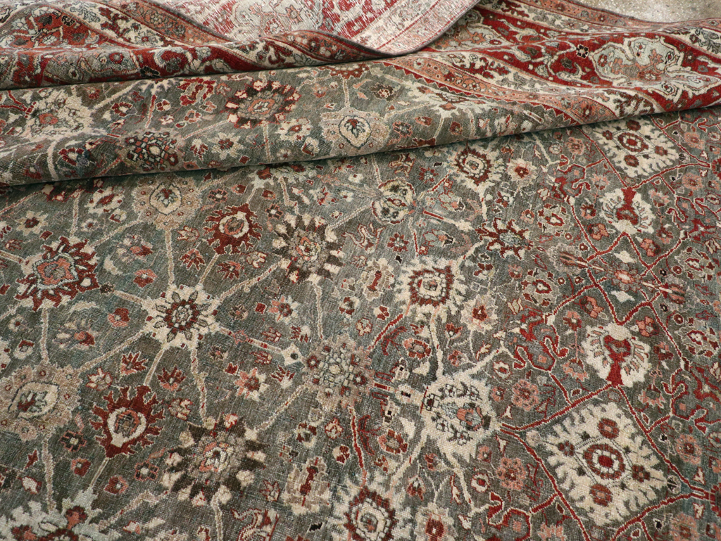 Antique Persian Bidjar Room Size Carpet, No.31162 - Gss