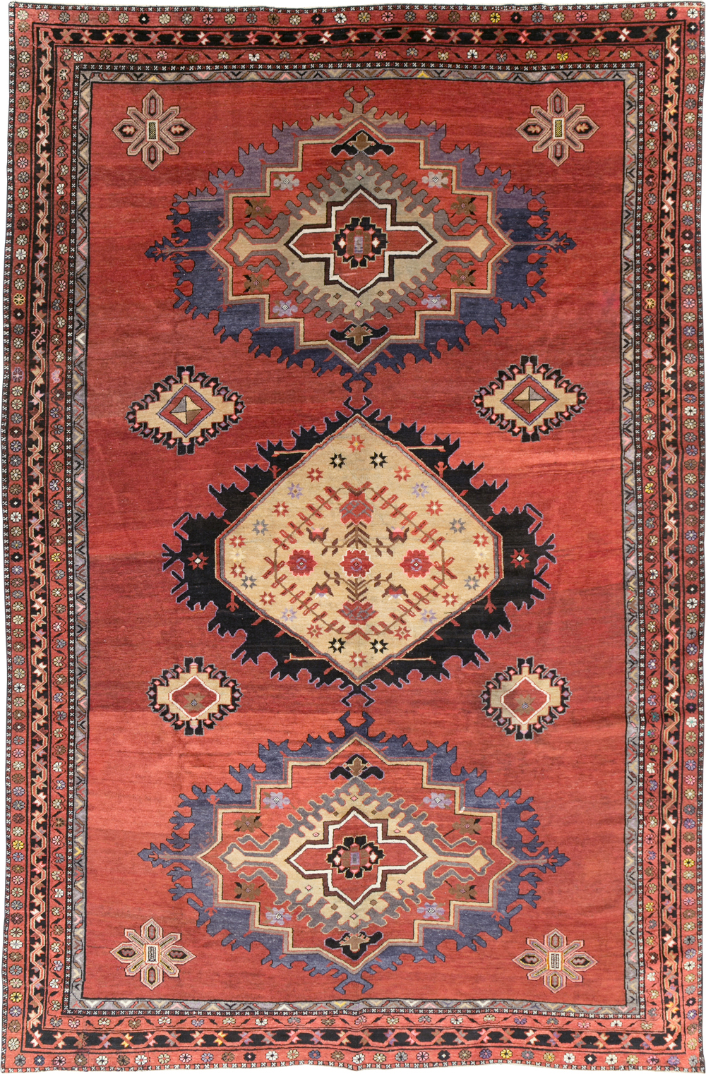 Vintage Turkish Anatolian Room Size Carpet, No.31166 - Gss
