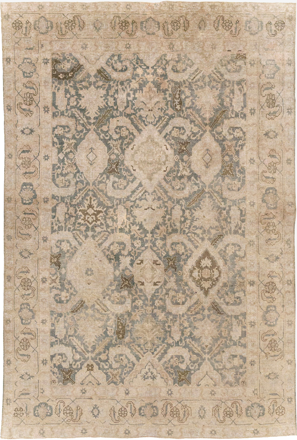 Antique Persian Tabriz Small Room Size Carpet, No.31167 - Gss