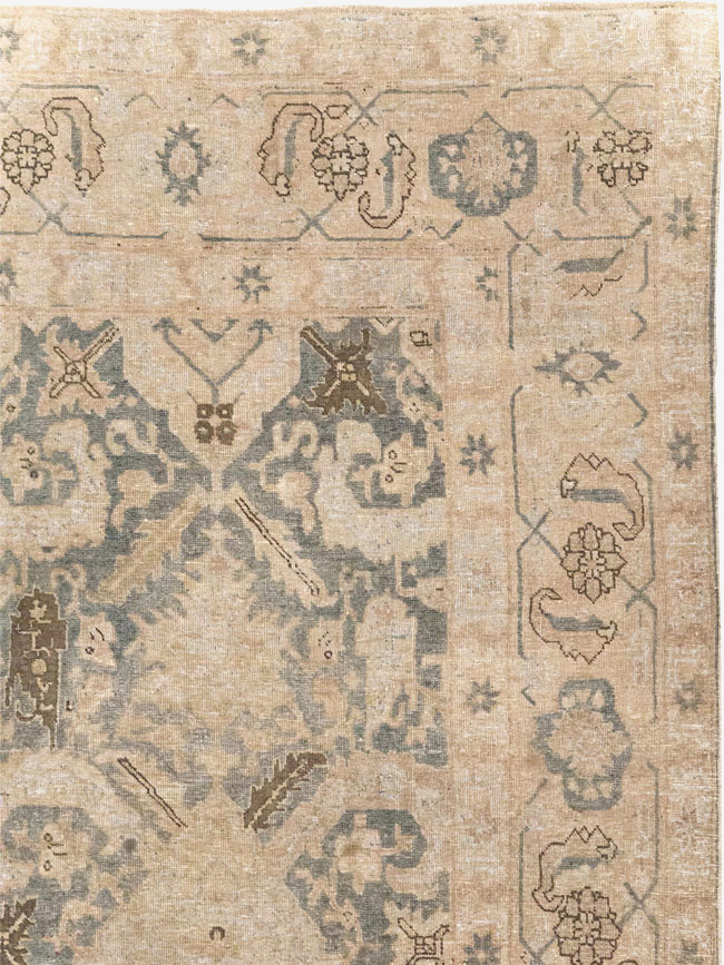 Antique Persian Tabriz Small Room Size Carpet, No.31167 - Gss