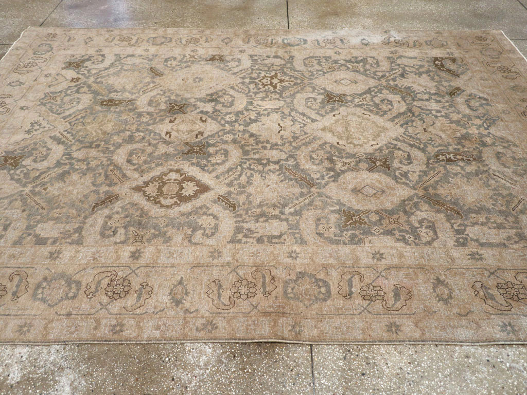 Antique Persian Tabriz Small Room Size Carpet, No.31167 - Gss