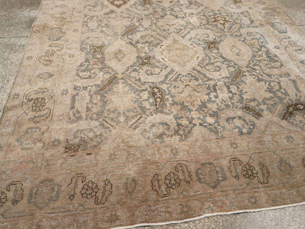 Antique Persian Tabriz Small Room Size Carpet, No.31167 - Gss