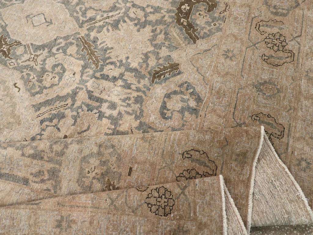 Antique Persian Tabriz Small Room Size Carpet, No.31167 - Gss