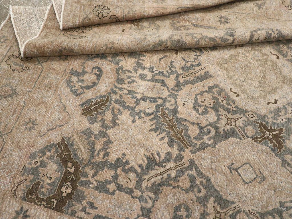 Antique Persian Tabriz Small Room Size Carpet, No.31167 - Gss