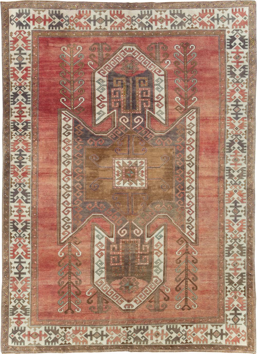 Vintage Turkish Anatolian Small Room Size Carpet, No.31168 - Gss