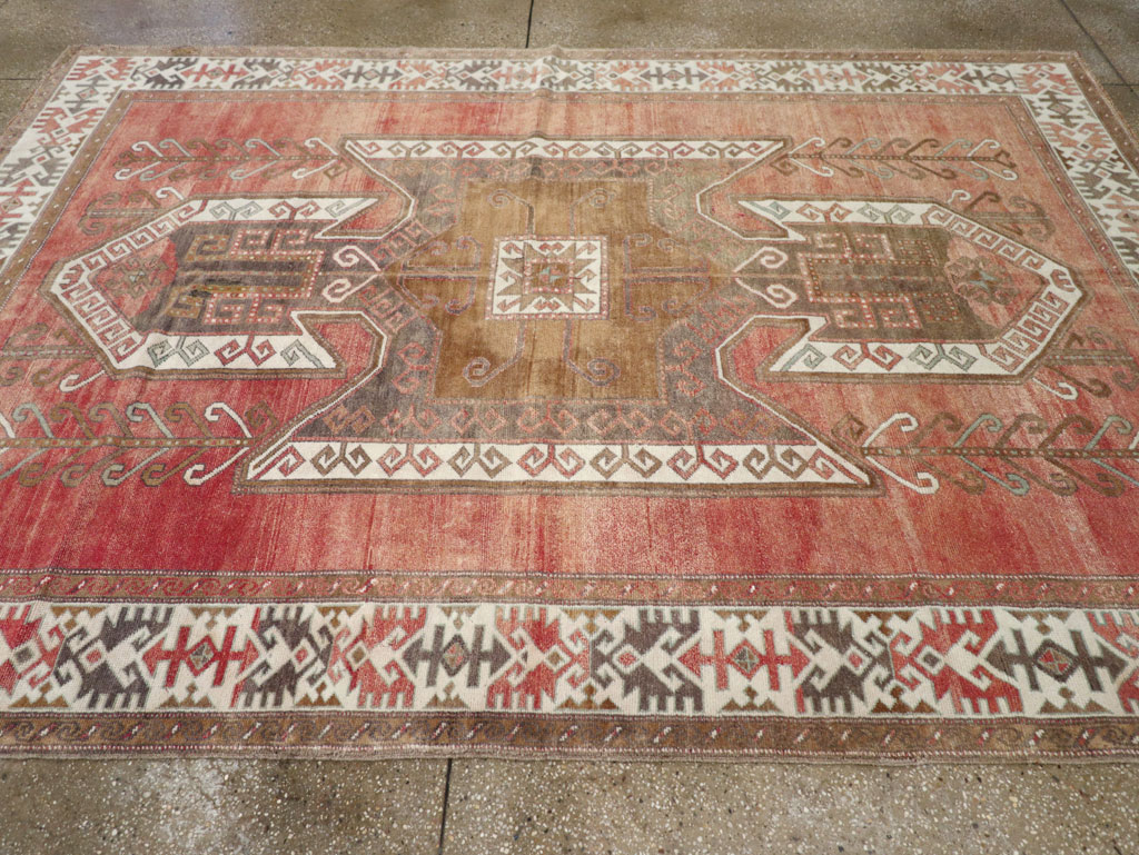Vintage Turkish Anatolian Small Room Size Carpet, No.31168 - Gss