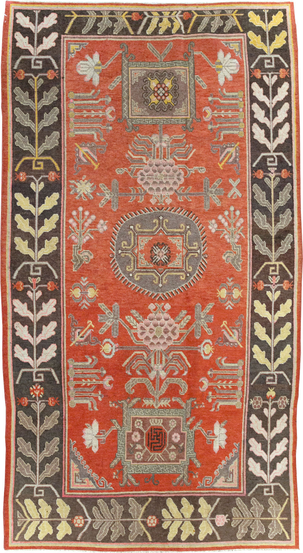 Antique East Turkestan Khotan Carpet, No.31173 - Gss