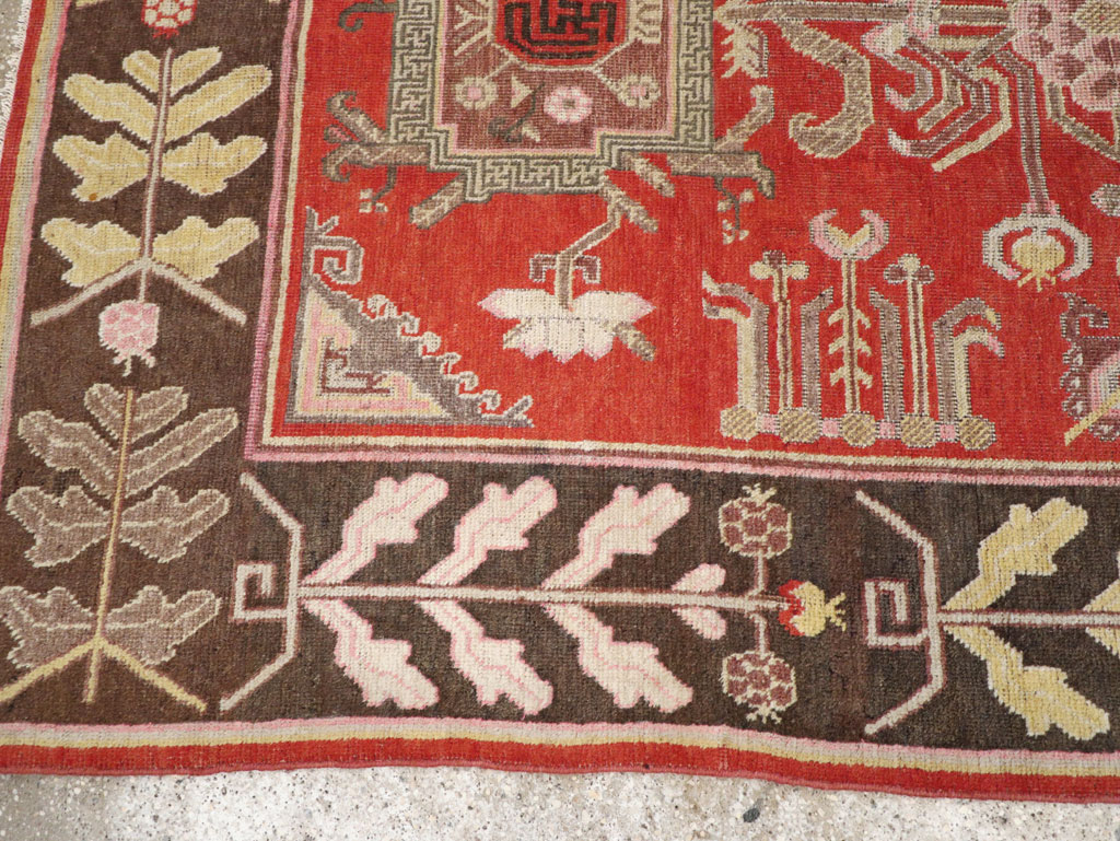 Antique East Turkestan Khotan Carpet, No.31173 - Gss