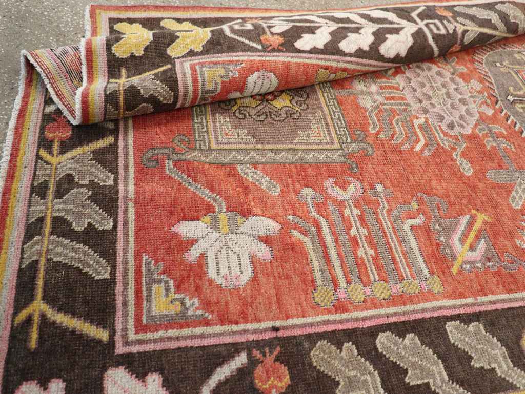 Antique East Turkestan Khotan Carpet, No.31173 - Gss