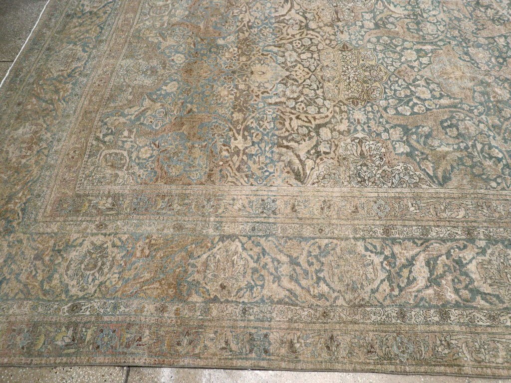 Antique Persian Isfahan Oversize Carpet, No.31174 - Gss