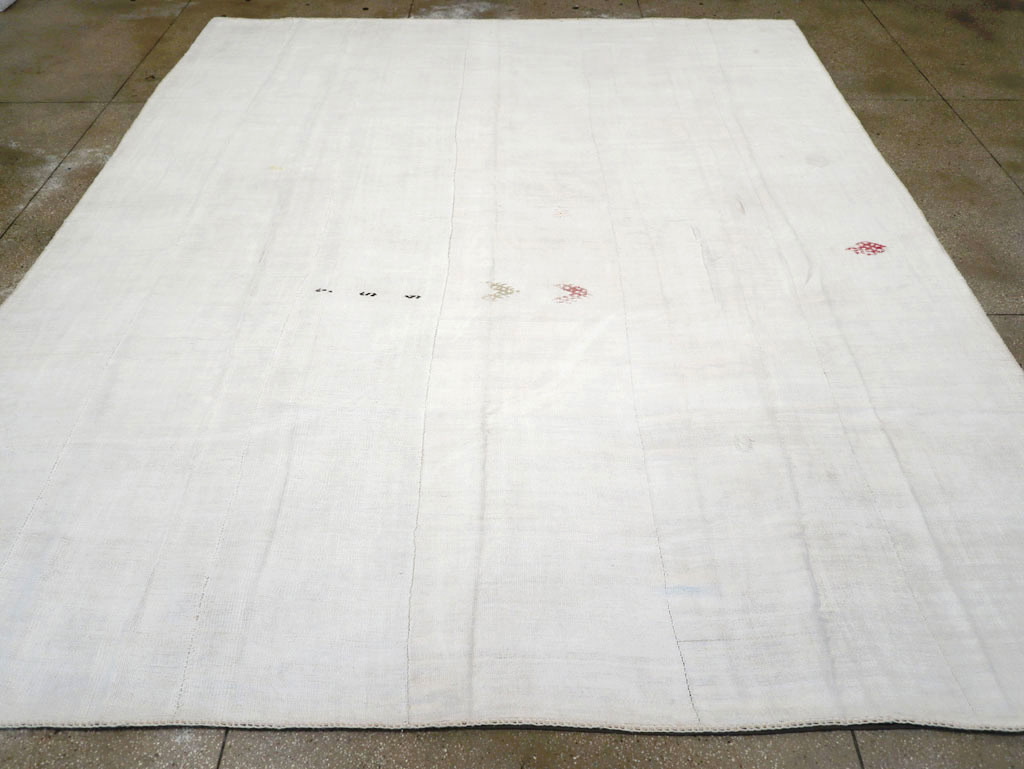 Vintage Turkish Flatweave Kilim Room Size Carpet, No.31175 - Gss