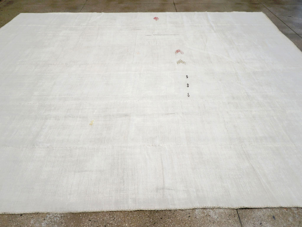 Vintage Turkish Flatweave Kilim Room Size Carpet, No.31175 - Gss