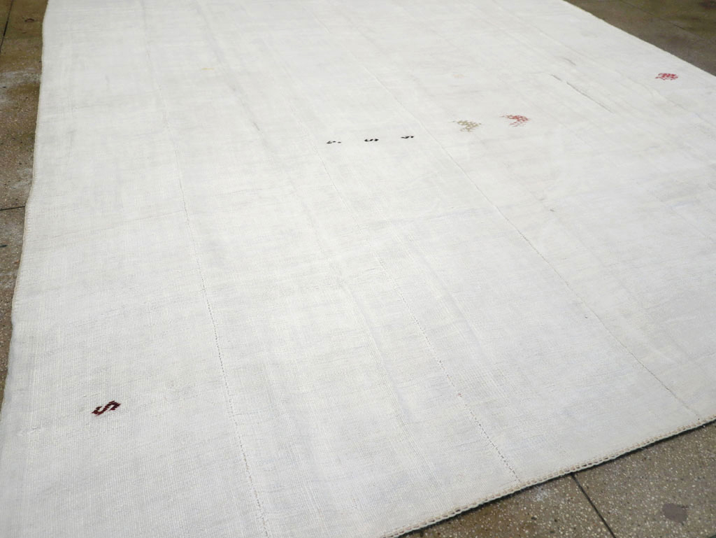 Vintage Turkish Flatweave Kilim Room Size Carpet, No.31175 - Gss