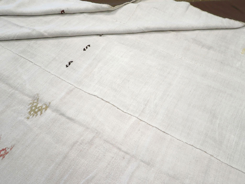 Vintage Turkish Flatweave Kilim Room Size Carpet, No.31175 - Gss