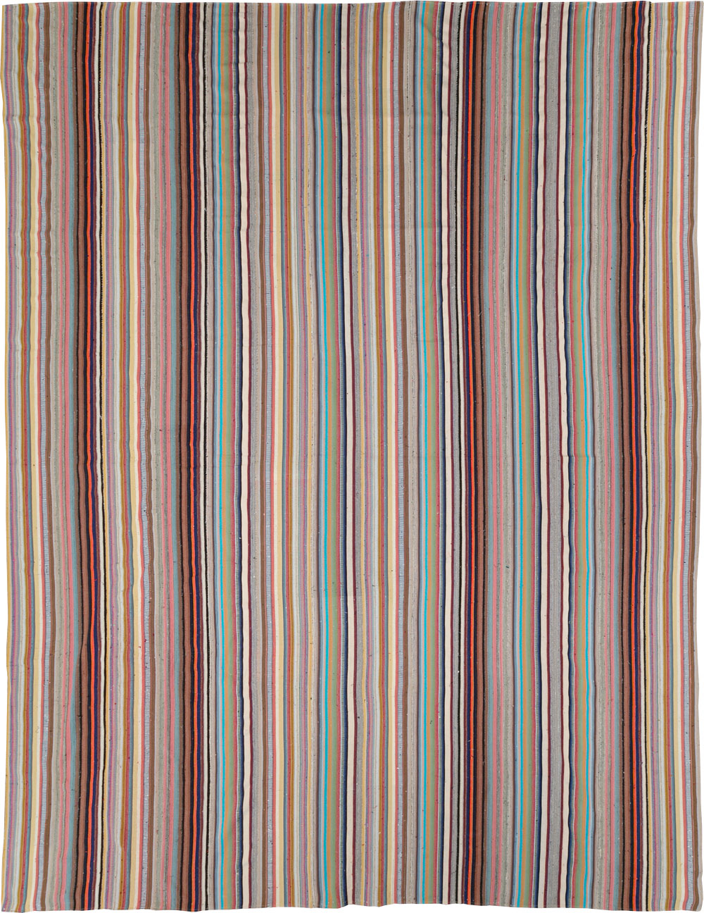 Contemporary Turkish Flatweave Kilim Large Carpet, No.31182 - Gss