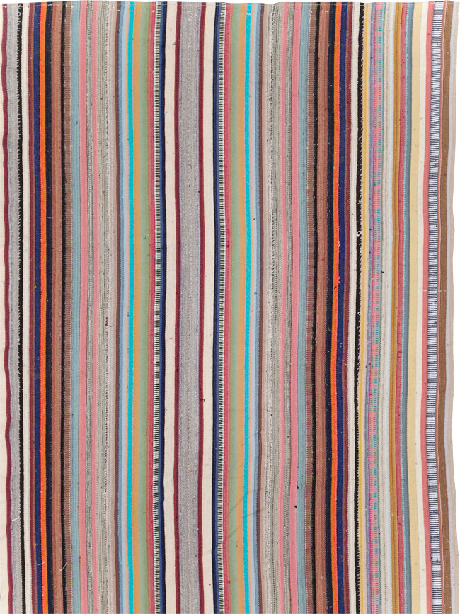 Contemporary Turkish Flatweave Kilim Large Carpet, No.31182 - Gss