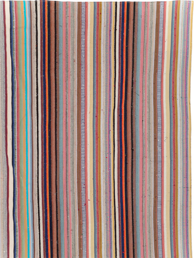 Contemporary Turkish Flatweave Kilim Large Carpet, No.31182 - Gss