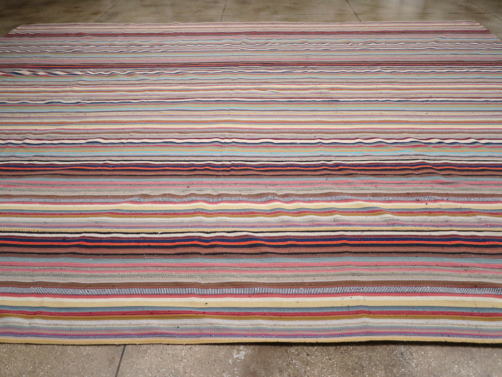 Contemporary Turkish Flatweave Kilim Large Carpet, No.31182 - Gss