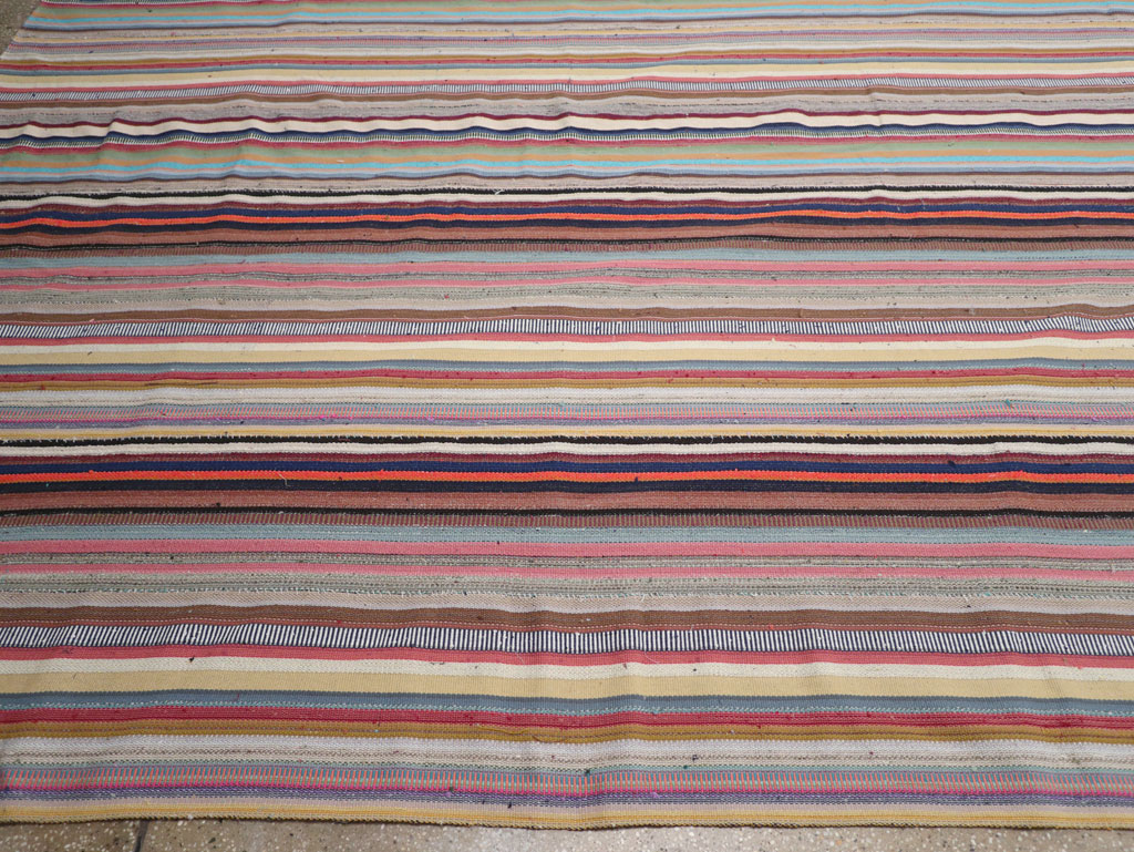 Contemporary Turkish Flatweave Kilim Large Carpet, No.31182 - Gss