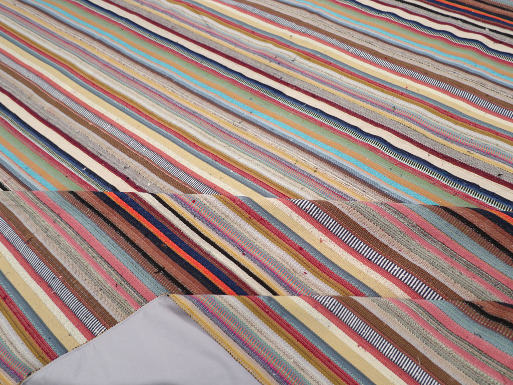 Contemporary Turkish Flatweave Kilim Large Carpet, No.31182 - Gss