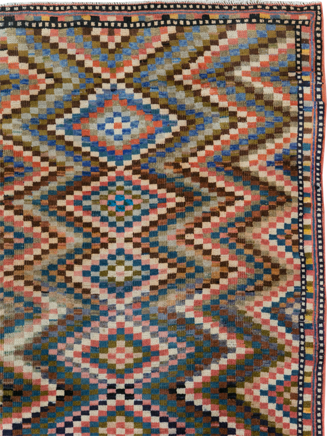 Vintage Persian Mahal Rug, No.31184 - Gss