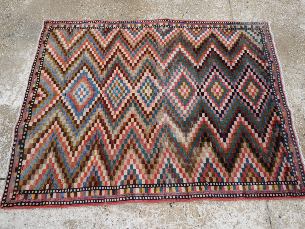 Vintage Persian Mahal Rug, No.31184 - Gss