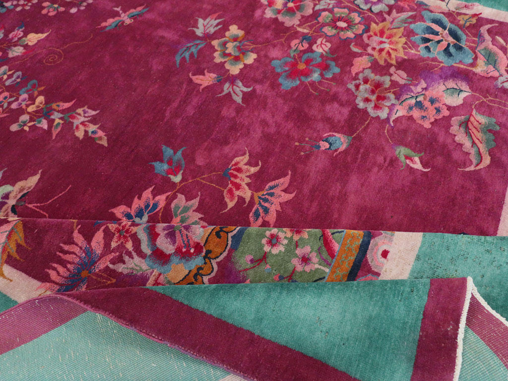 Vintage Chinese Art Deco Room Size Carpet, No.31185 - Gss