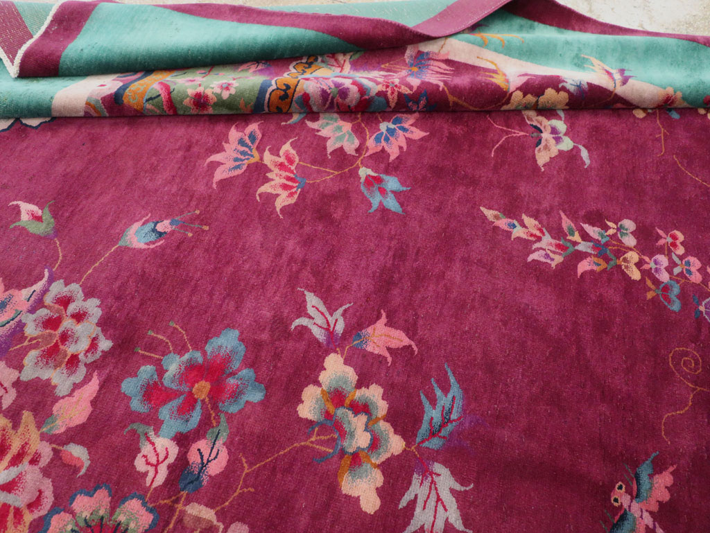 Vintage Chinese Art Deco Room Size Carpet, No.31185 - Gss