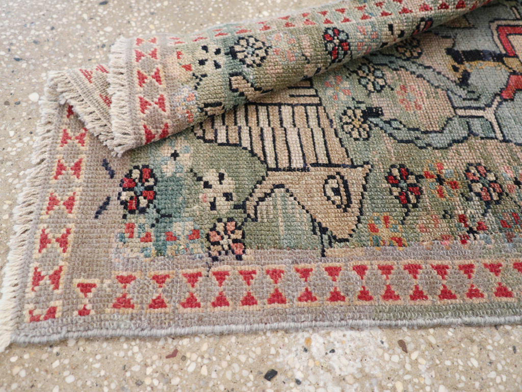 Antique Persian Malayer Pictorial Rug (Pair: 2 of 2), No.31187 - Gss