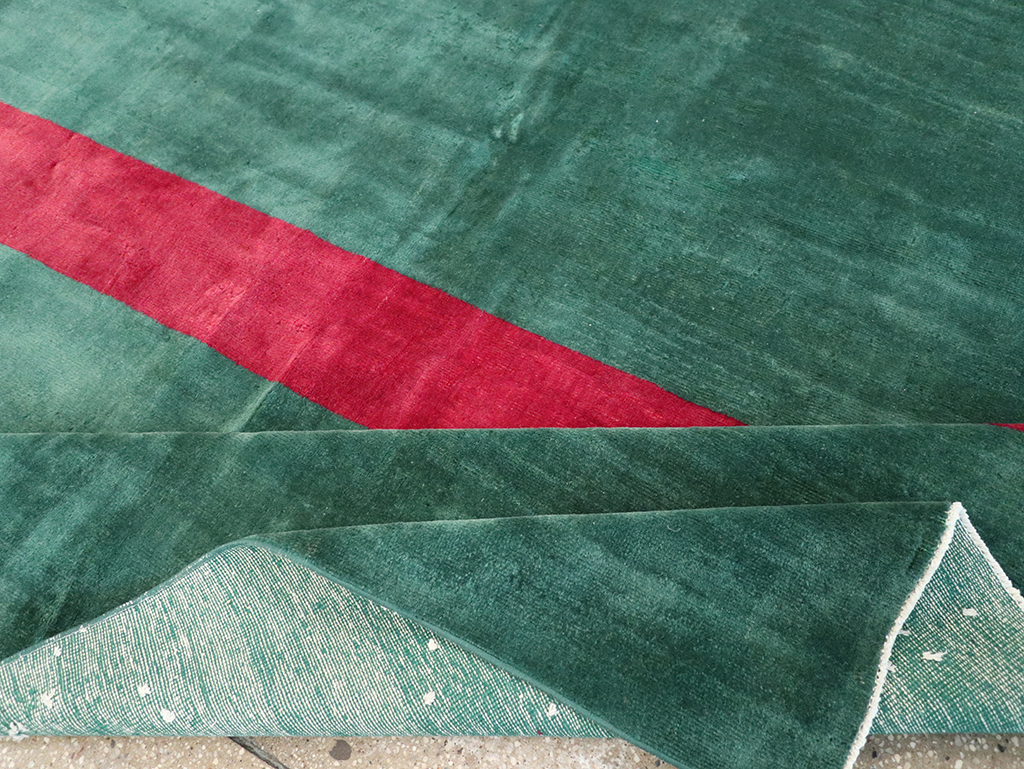 Vintage Turkish Art Deco Style Carpet, No.31188 - Gss