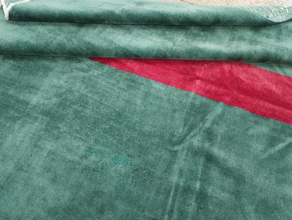 Vintage Anatolian Deco Style Carpet, No.31188 - Gss