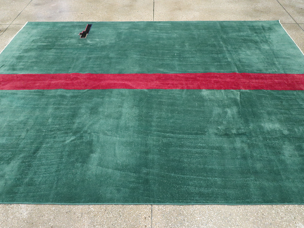 Vintage Turkish Art Deco Style Carpet, No.31189 - Gss