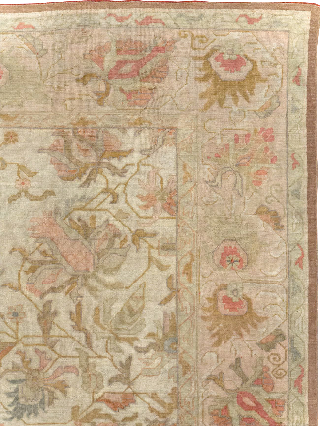 Antique Turkish Oushak Room Size Carpet, No.31192 - Gss