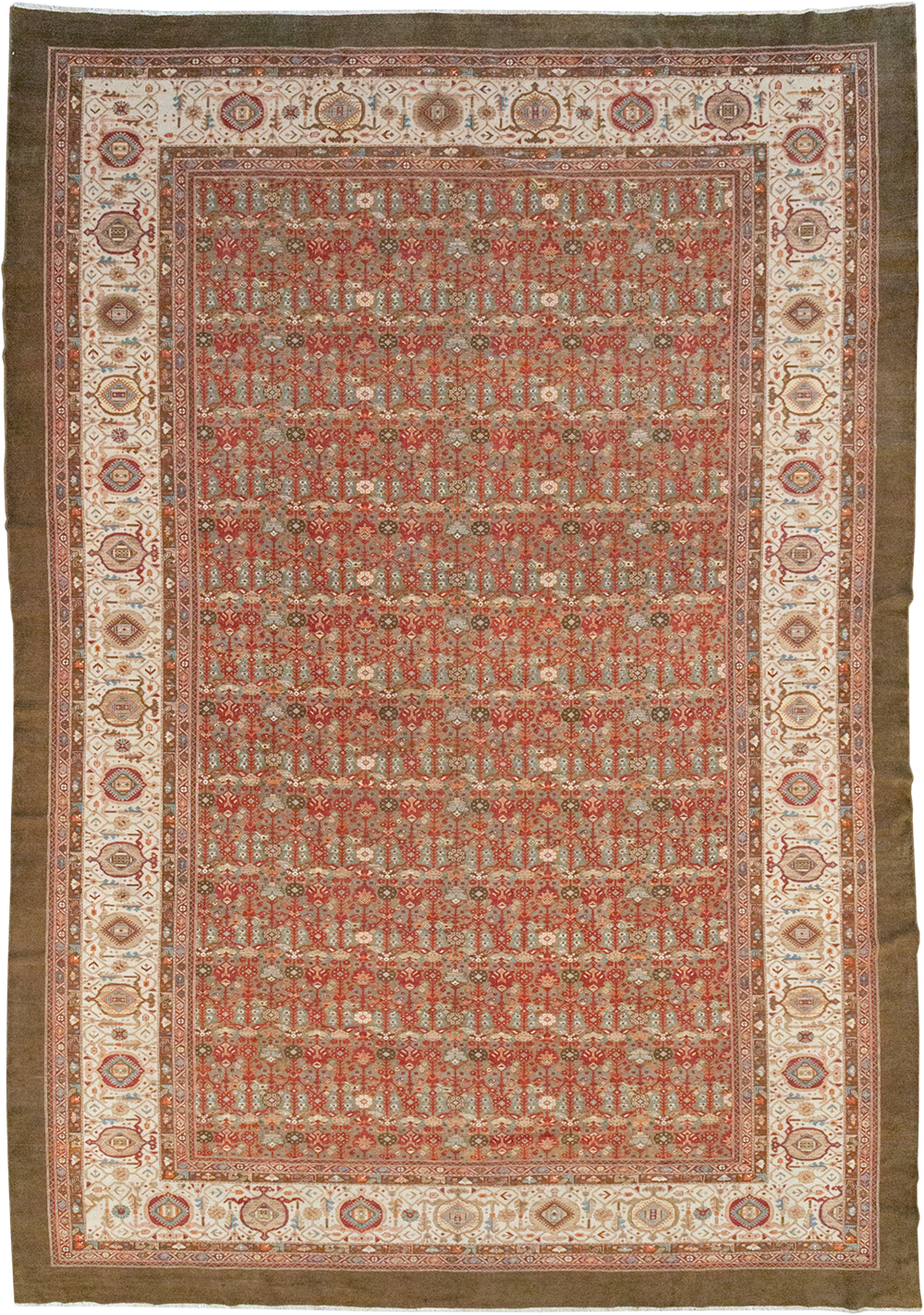 Vintage Persian Malayer Large Carpet, No.31194 - Gss