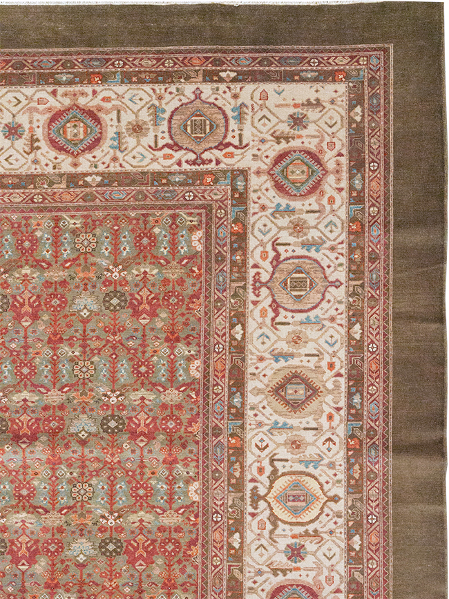 Vintage Persian Malayer Large Carpet, No.31194 - Gss