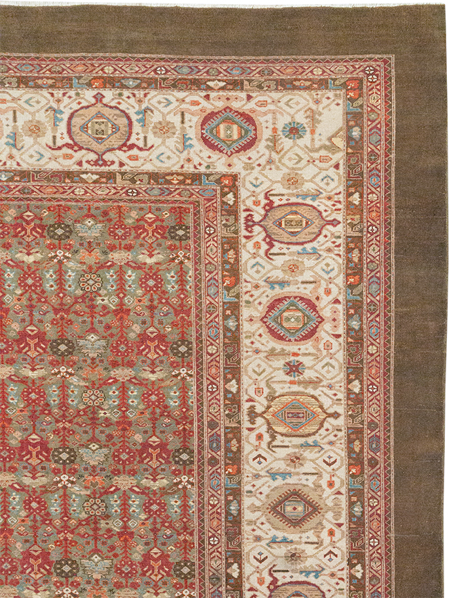 Vintage Persian Malayer Large Carpet, No.31194 - Gss