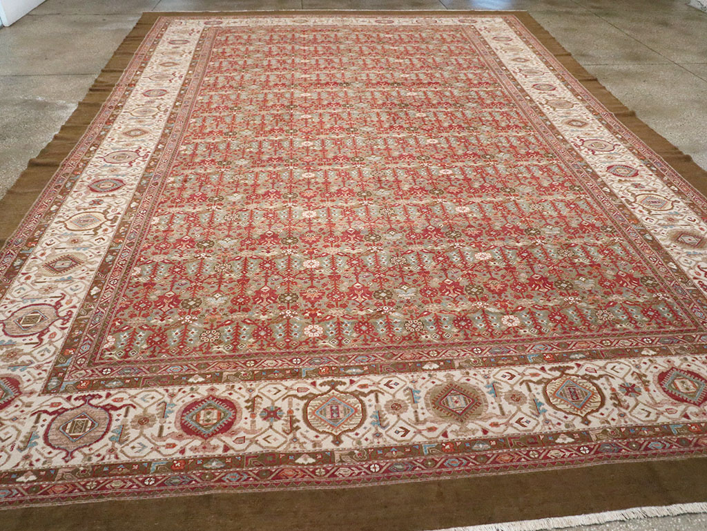 Vintage Persian Malayer Large Carpet, No.31194 - Gss