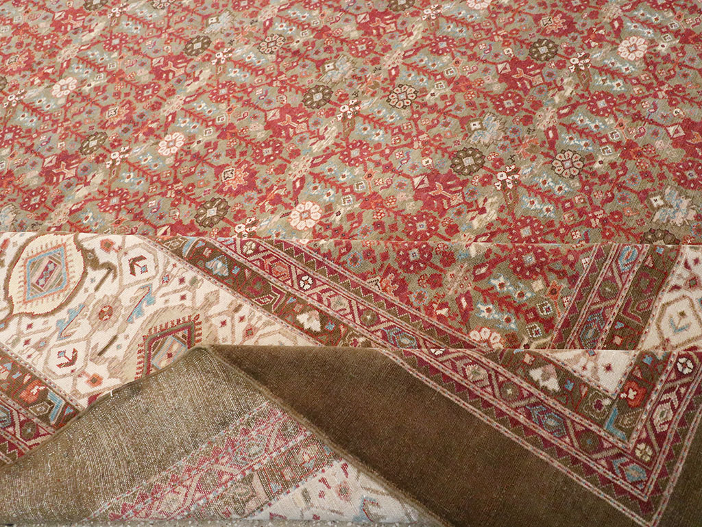 Vintage Persian Malayer Large Carpet, No.31194 - Gss