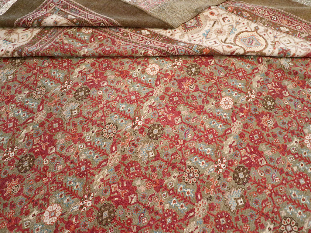 Vintage Persian Malayer Large Carpet, No.31194 - Gss