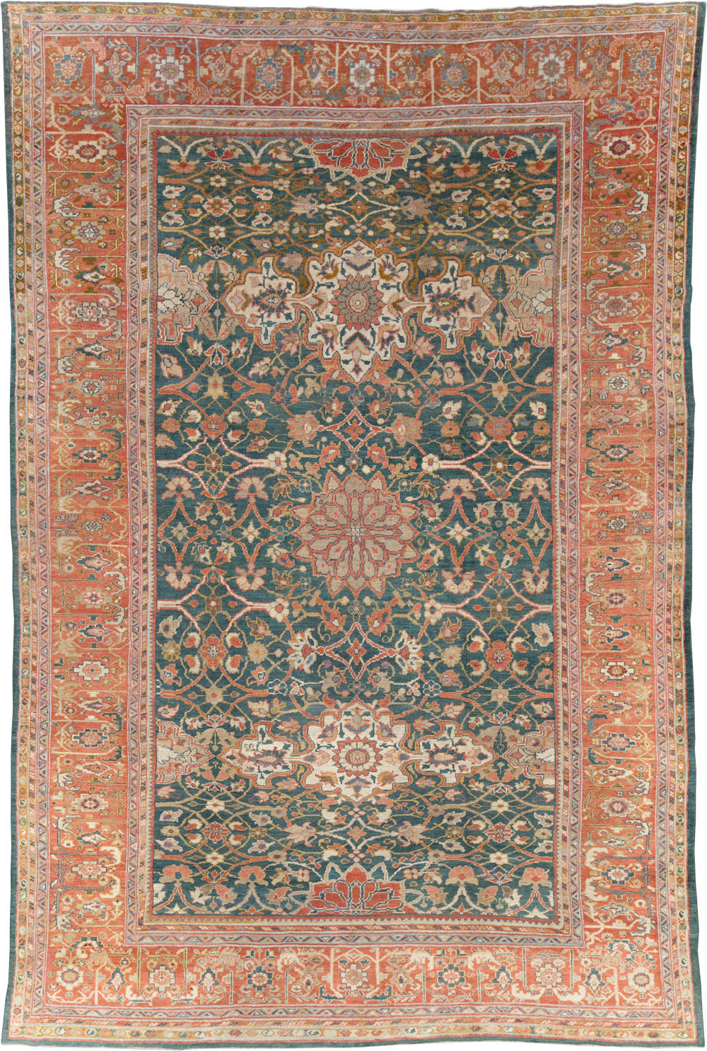 Antique Persian Sultanabad Room Size Carpet, No.31195 - Gss