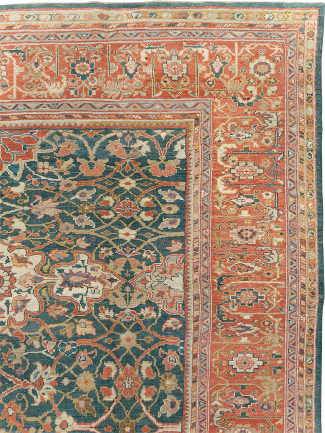 Antique Persian Sultanabad Room Size Carpet, No.31195 - Gss